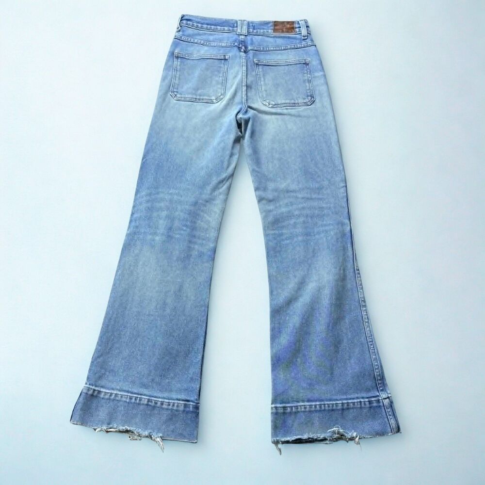Rivet & Thread Jeans Womens Size 28 Wide Leg Light Wash High Rise Denim USA - Picture 2 of 8